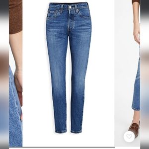 Levi's Button Fly 501 Skinny Jeans